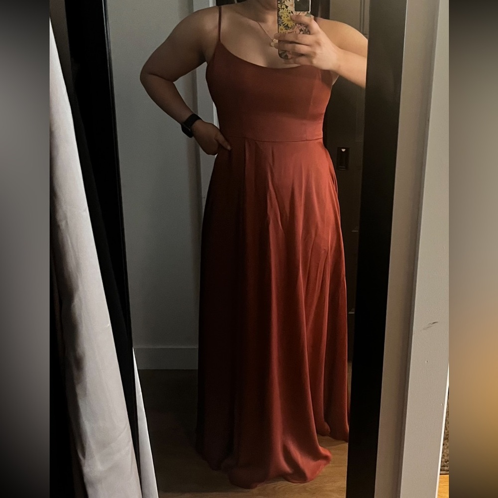 BURNT ORANGE DRESS